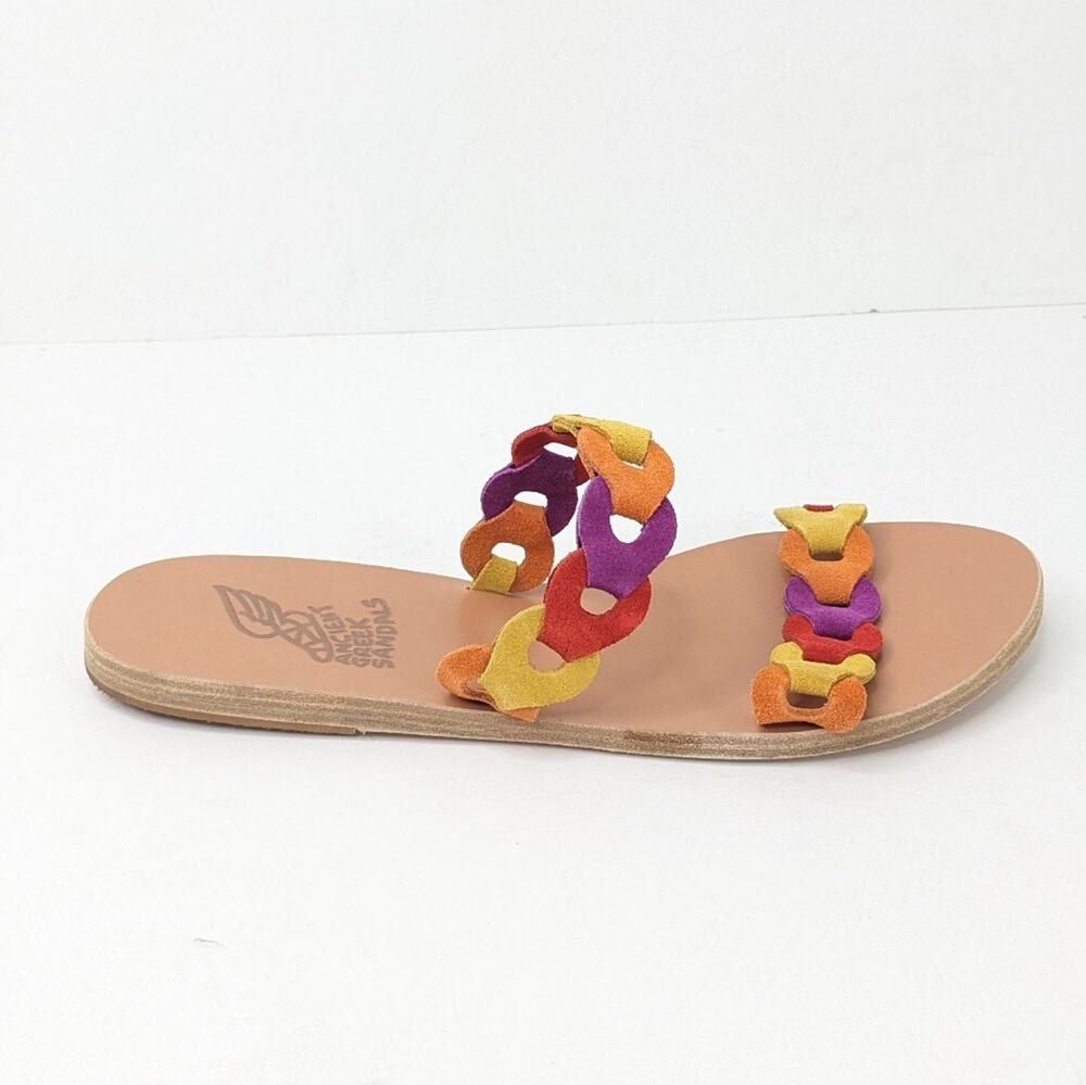 Ancient Greek Sandals Poulia Links Sandals, Multi, Women's 39 EU (US 9)